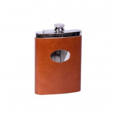 Leather Hip Flask 500ml