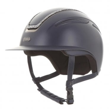 Callisto Classic Peak Crystal Frame Riding Hat