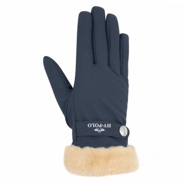 Garnet Faux Fur Lined Gloves