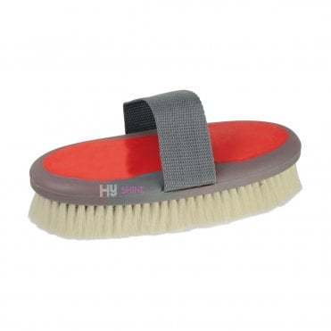 HySHINE Active Groom Goat Hair Body Brush