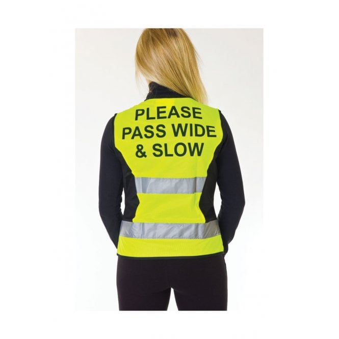 HY Equestrian HyVIZ Waistcoat - Please Pass Wide & Slow