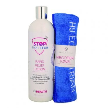 STOP THAT ITCH! Rapid Relief Lotion With Microfibre Towel