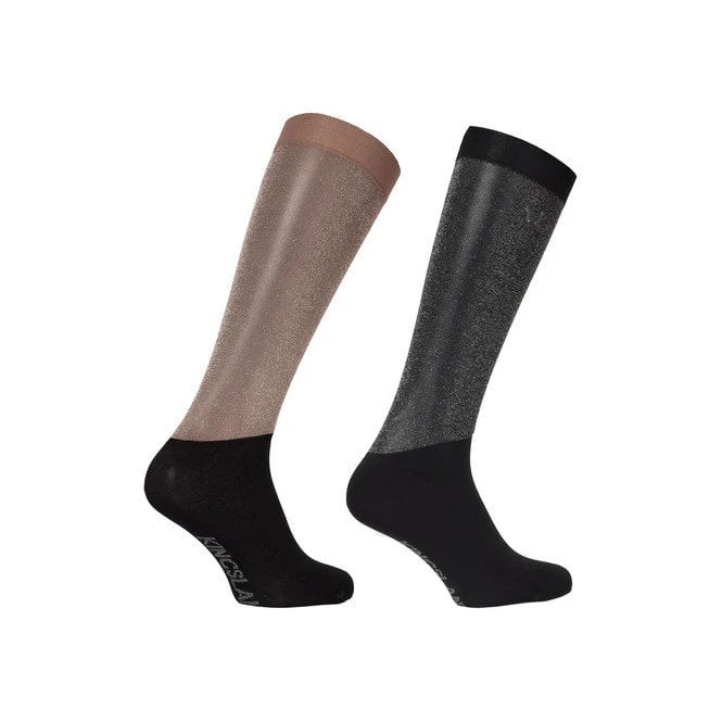 Kingsland Lea Glitter Show Socks 2 Pack