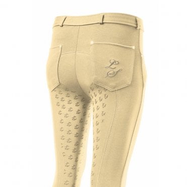 Womens Contrast Stitch Silicone Seat Breeches