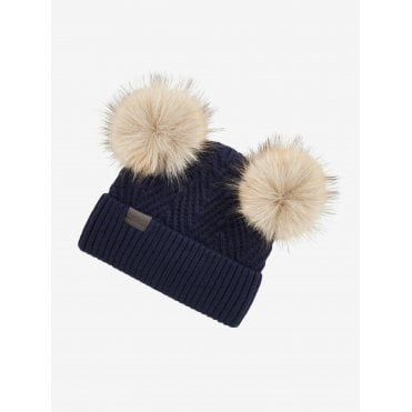 Mini Double Pom Beanie