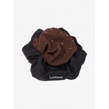 Scrunchie With Crystal Hair Net
