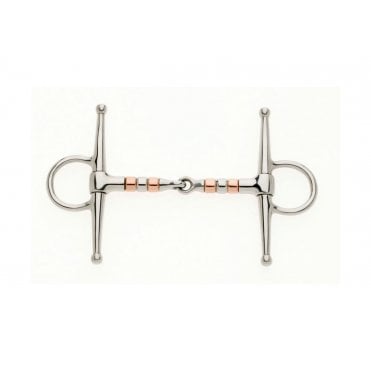 Copper Roller Full Cheek Jointed Snaffle
