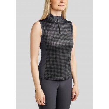 Womens MoHannah Allover Printed Sleeveless Polo
