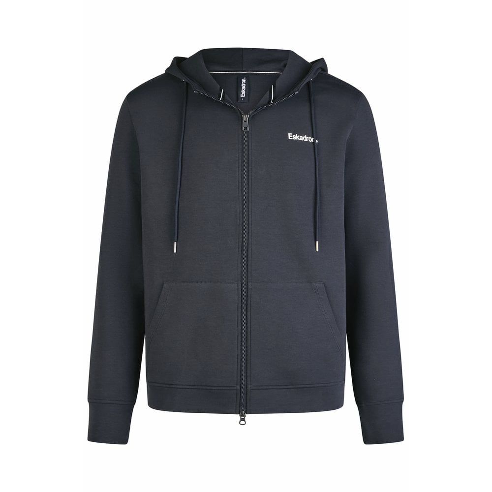 Eskadron Classic Sports Mens Zip Hoodie - Black - Front Pocket - Active Wear
