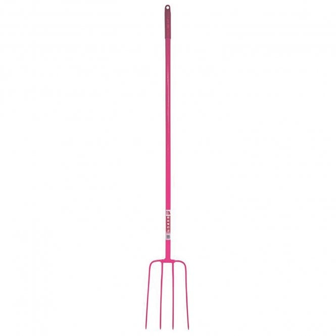 Red Gorilla 4 Prong Manure Fork Tall