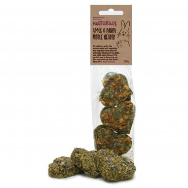 Naturals Apple & Pansy Nibble Hearts