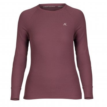Aubrion Equestrian Womens Ribbed Long Sleeve Top
