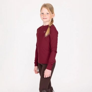 Aubrion Equestrian Young Rider Ribbed Long Sleeve Top