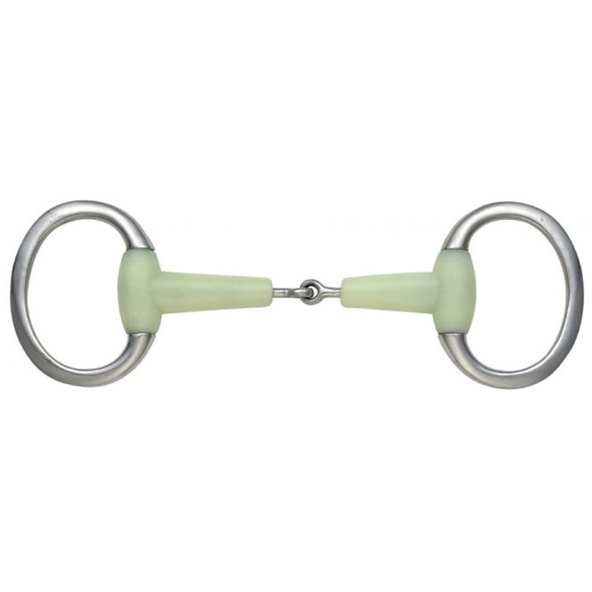 Shires Equikind Jointed Eggbutt Snaffle Flat Ring