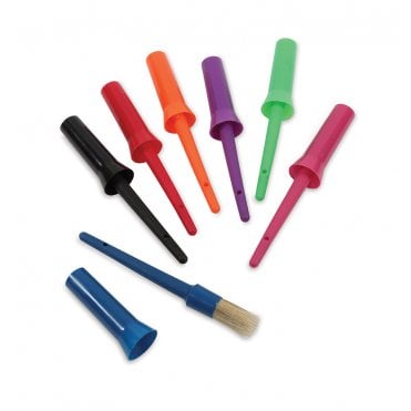 Ezi-Groom Plastic Hoof Oil Brush With Cap