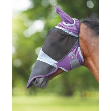 FlyGuard Pro Deluxe Fly Mask With Ears & Nose
