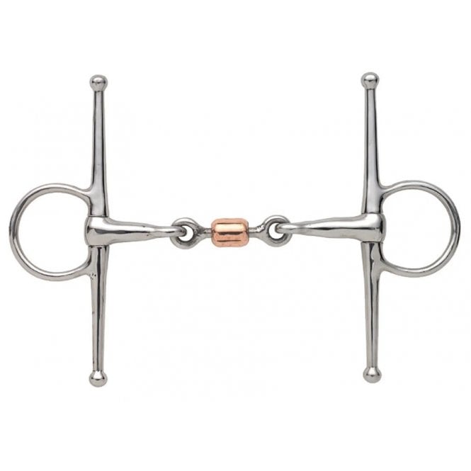 Shires Full Cheek Snaffle With Copper Peanut